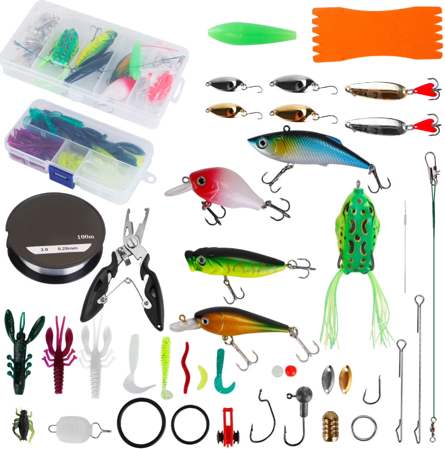 bass fishing lures including soft plastic worms crankbaits and spinnerbaits