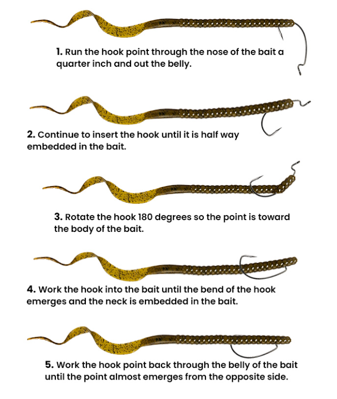 how to rig texas rig step by step soft plastic bait setup