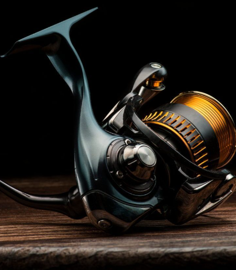 close‑up of beginner friendly spinning fishing reel for beginners