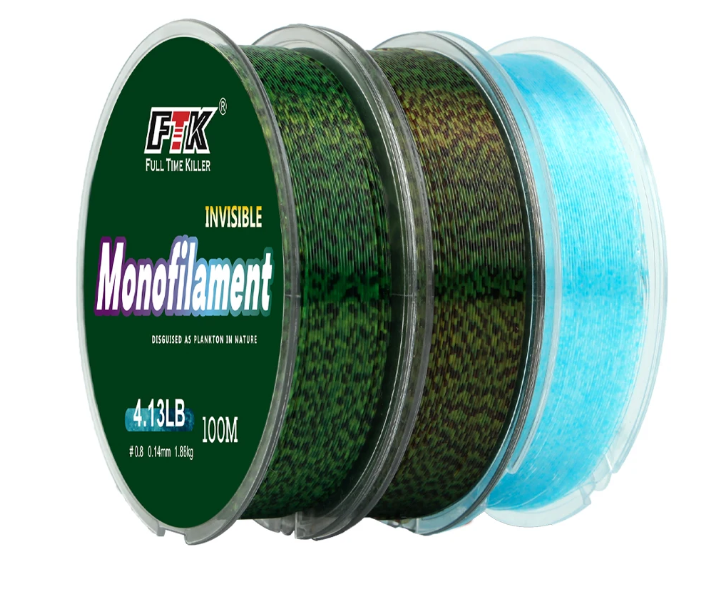 fishing line spools including braided and fluorocarbon types