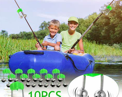 fishing rod alarm bells clip on rod for bite indication